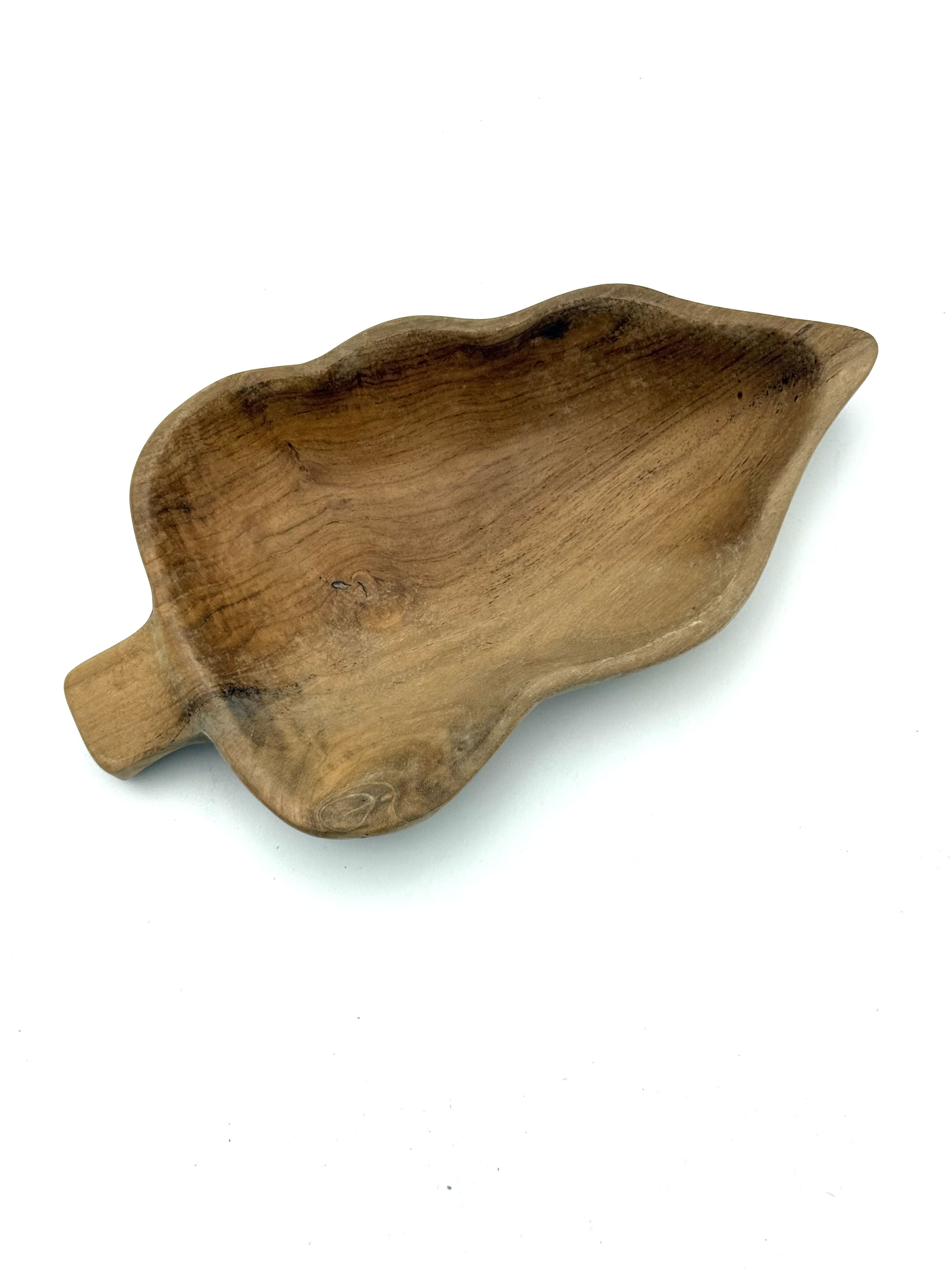 Foglia - Ciotola in legno a forma di foglia