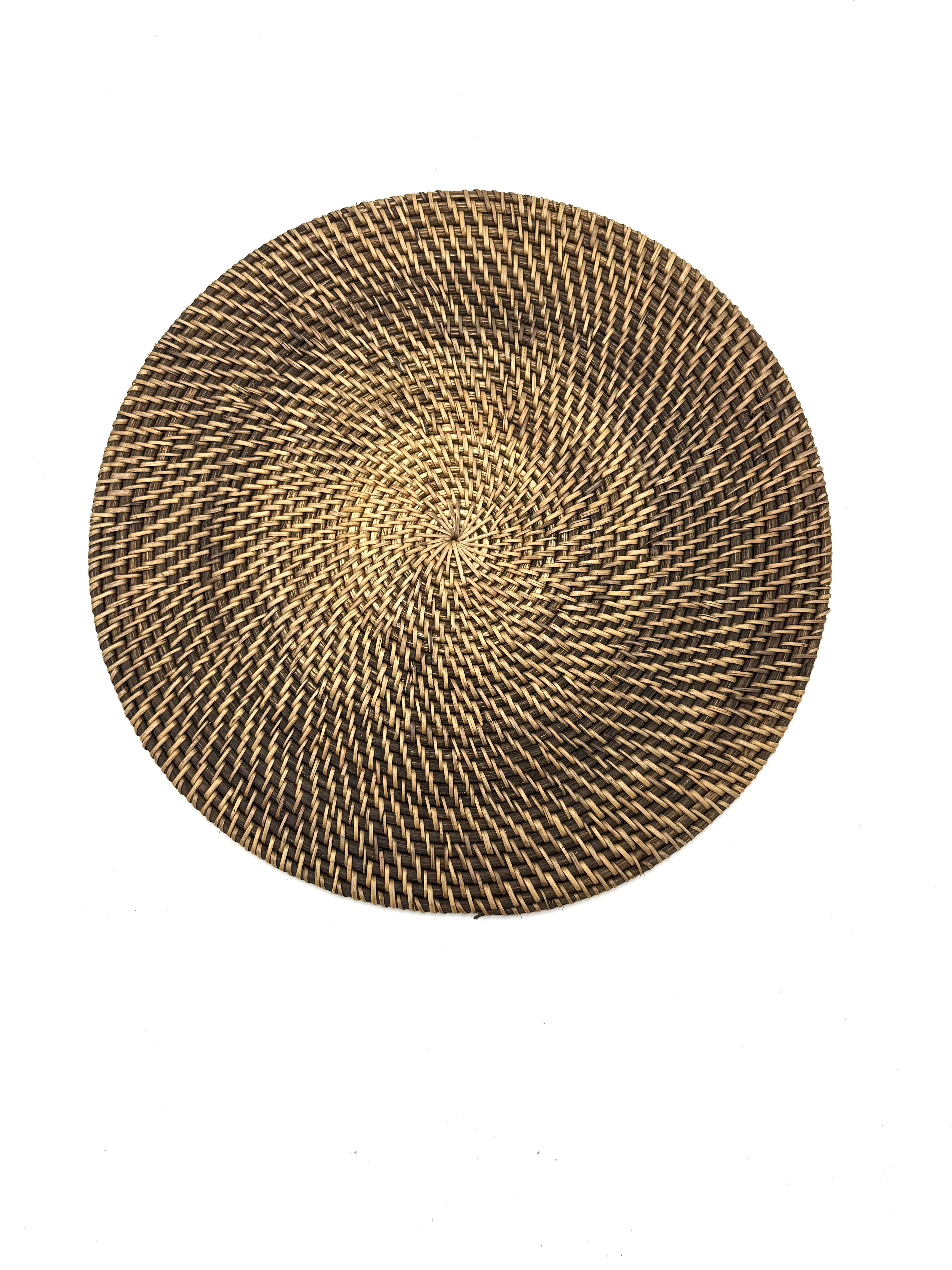 Sottopiatto intrecciato in rattan