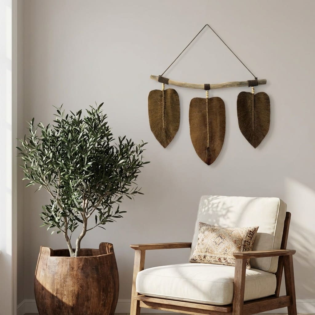 Foglie in macramè - Trilogia della natura