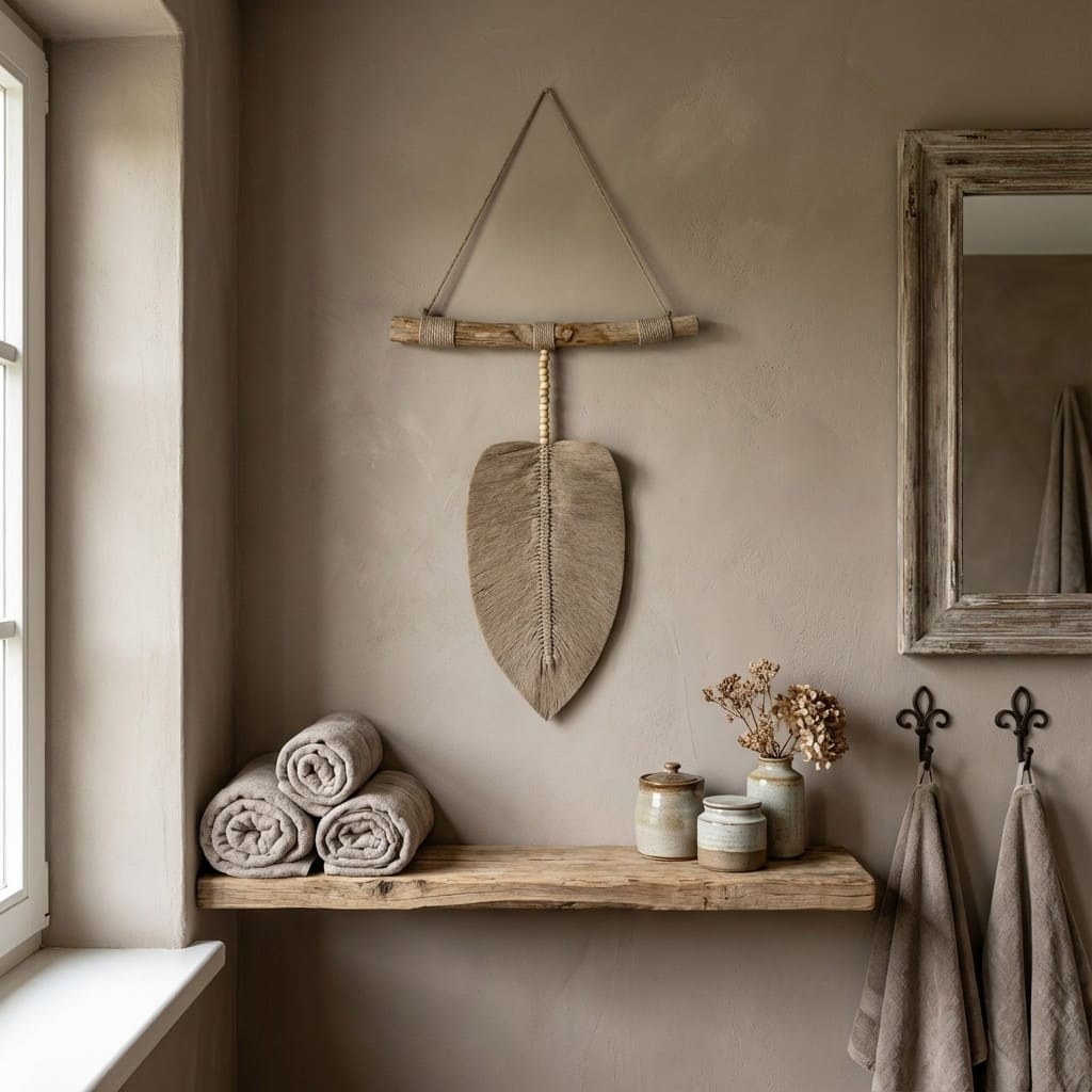 Foglia in macramè - Il canto