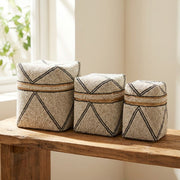 Scatole in bambù ricoperte di perline: Oasi Notturna