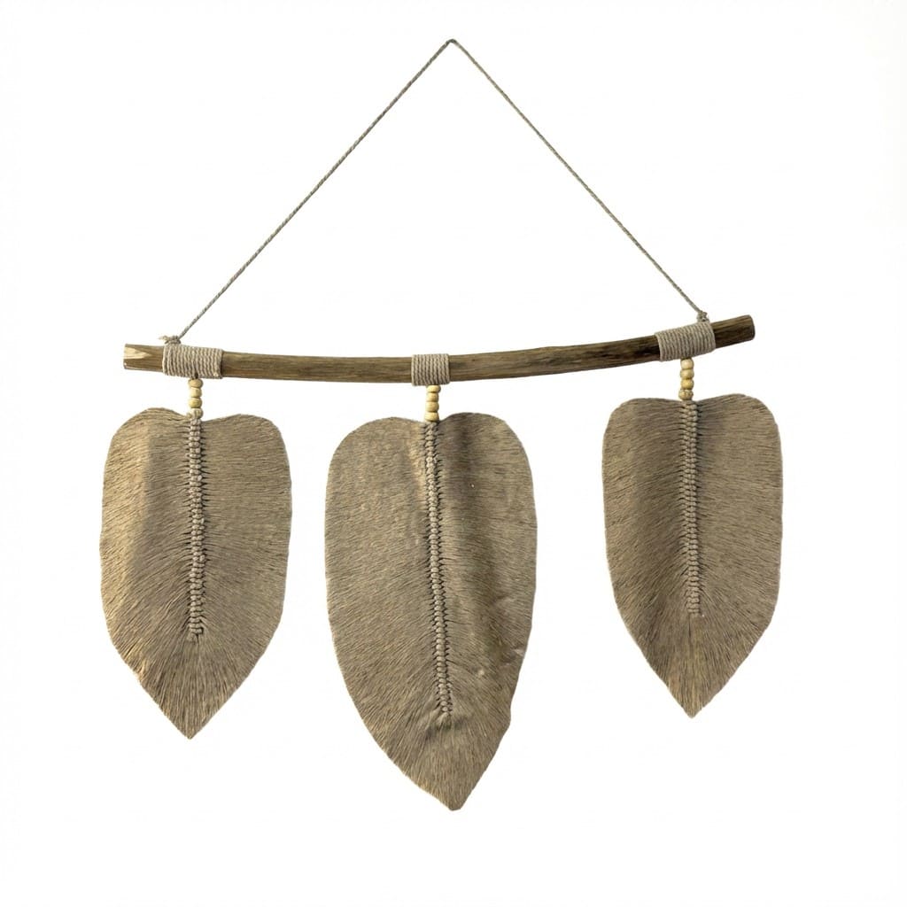 Foglie in macramè - Trilogia della natura
