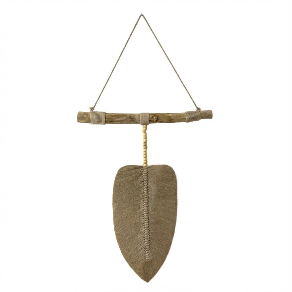 Foglia in macramè - Il canto