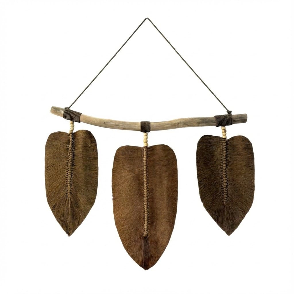 Foglie in macramè - Trilogia della natura