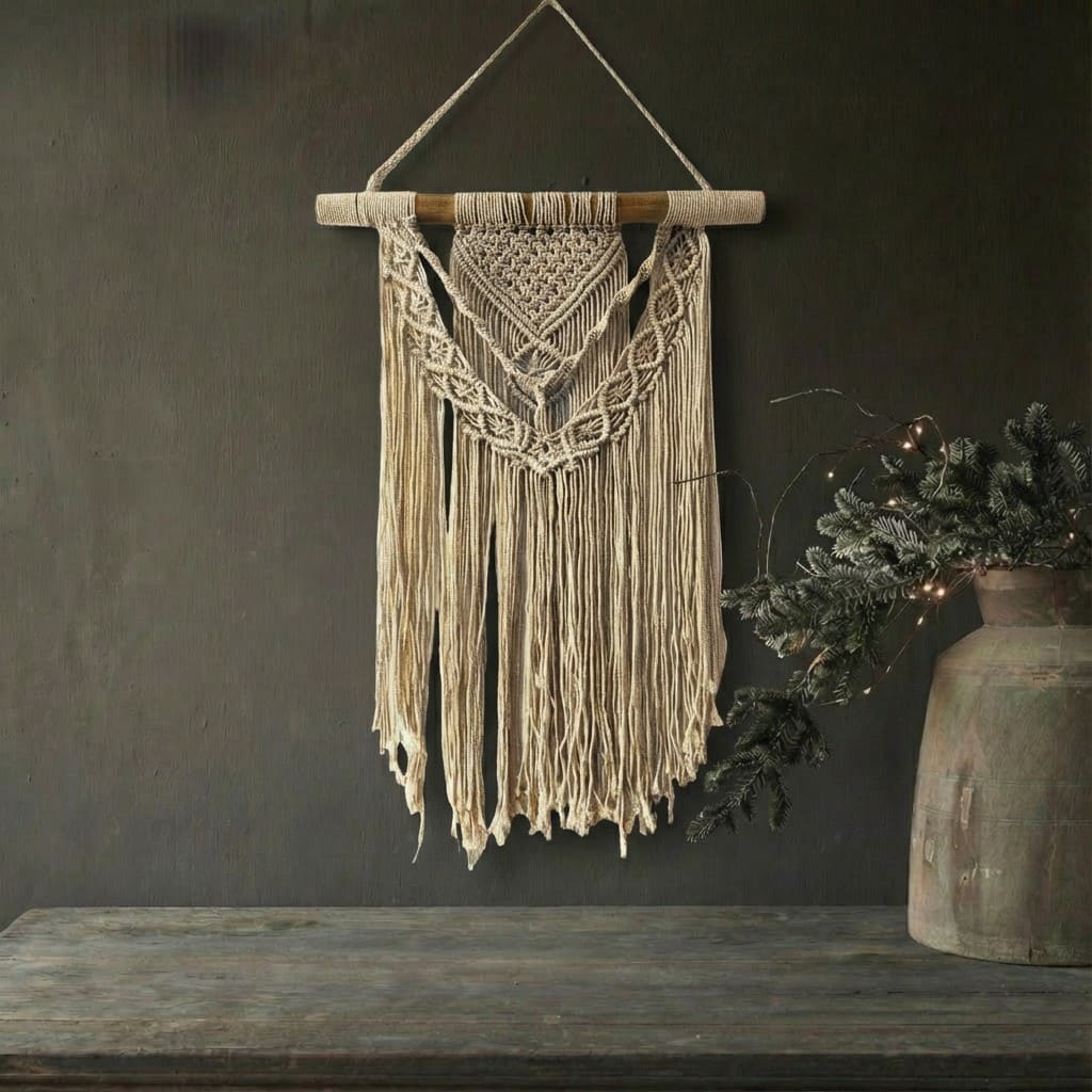 Arazzo in macramè - La lancia del sole